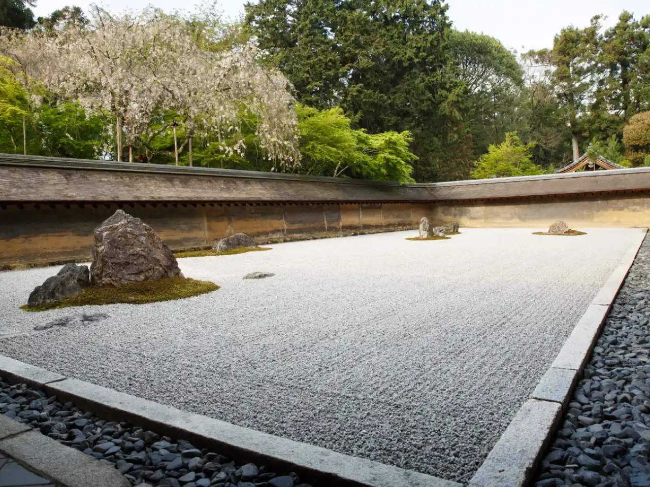 сад камней, японский сад, рёандзи, ryoanji